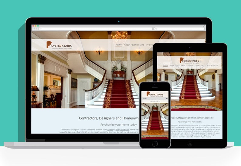 Psycho Stairs Website Responsive Web Design